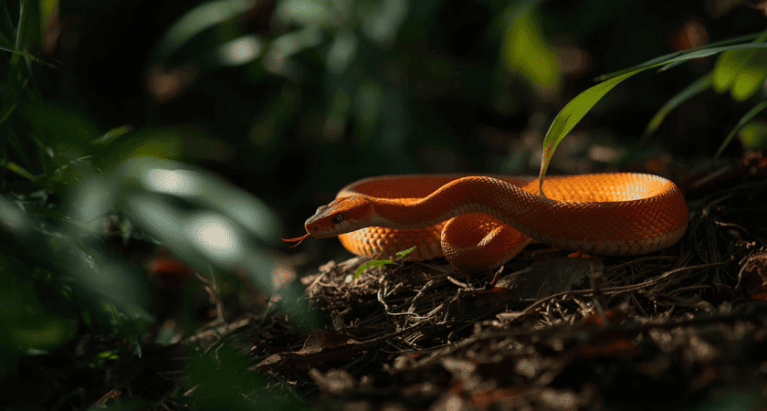 Sonhar com cobra laranja — significado bíblico e emocional